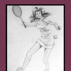 Anyone for Tennis? by Ingrid Anderson-Riley - Drawing All Drawing