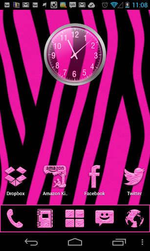 【免費個人化App】Pink Zebra theme and icon pack-APP點子