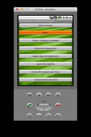 Paisajista estimar y calcular