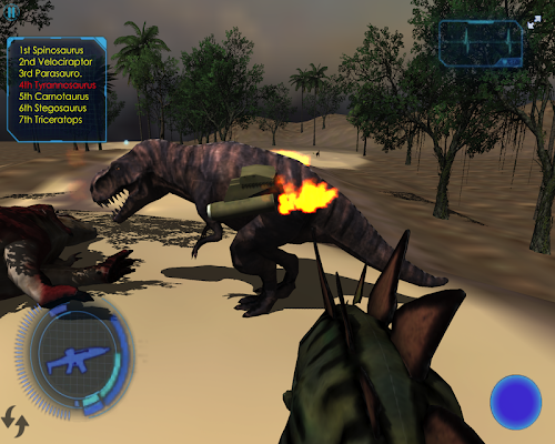 Android application Dino Racing 3D screenshort