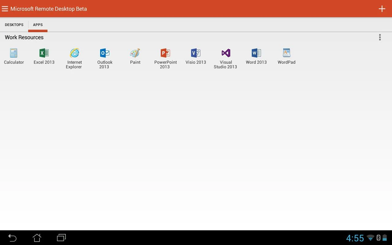    Microsoft Remote Desktop Beta- screenshot  