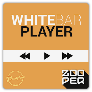 WhiteBarPlayer - Zooper Skin.apk 1.02