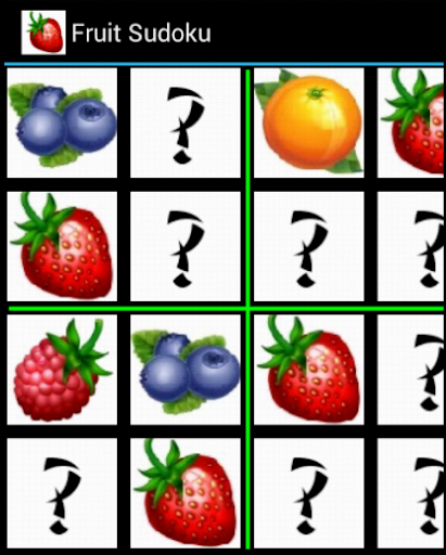 Fruit Sudoku