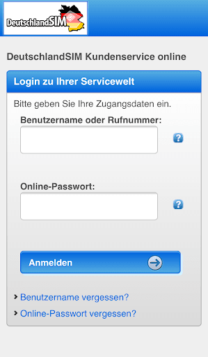 DeutschlandSIM Servicewelt