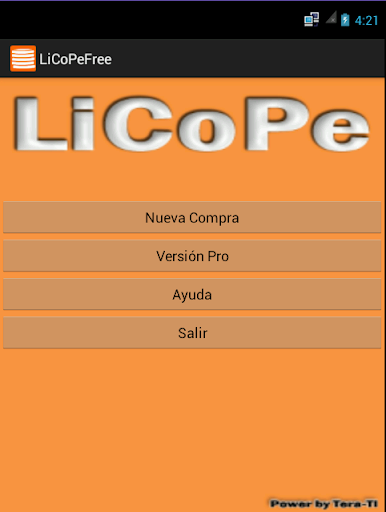 LiCoPeFree Lista de Compras