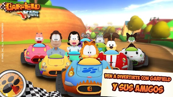 Captura de pantalla de la aplicacion Android Garfield Kart