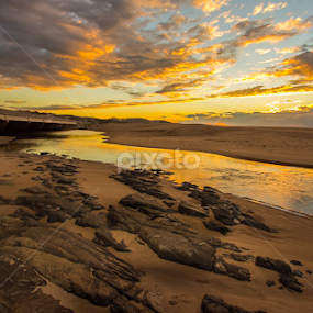 Rocky Beach by Gavin Fundi - Landscapes Waterscapes