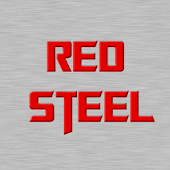 Red Steel Keyboard Skin