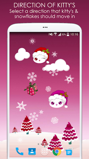 Lily Kitty Snow Live Wallpaper