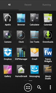 download ADW APEX GO - ICS Glass Theme free