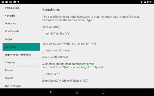 Swift Programming Notes