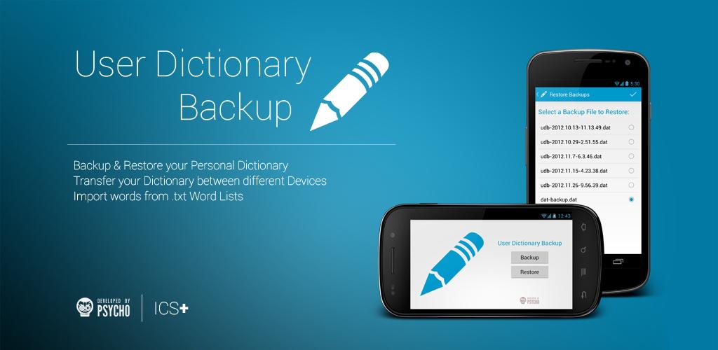 Dictionary UI. Automatic end-user Dictionaries. You use this dictionary