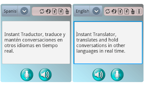 Android application Instant Traductor Light screenshort