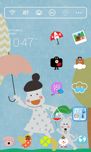 Summer Rain Dodol Theme