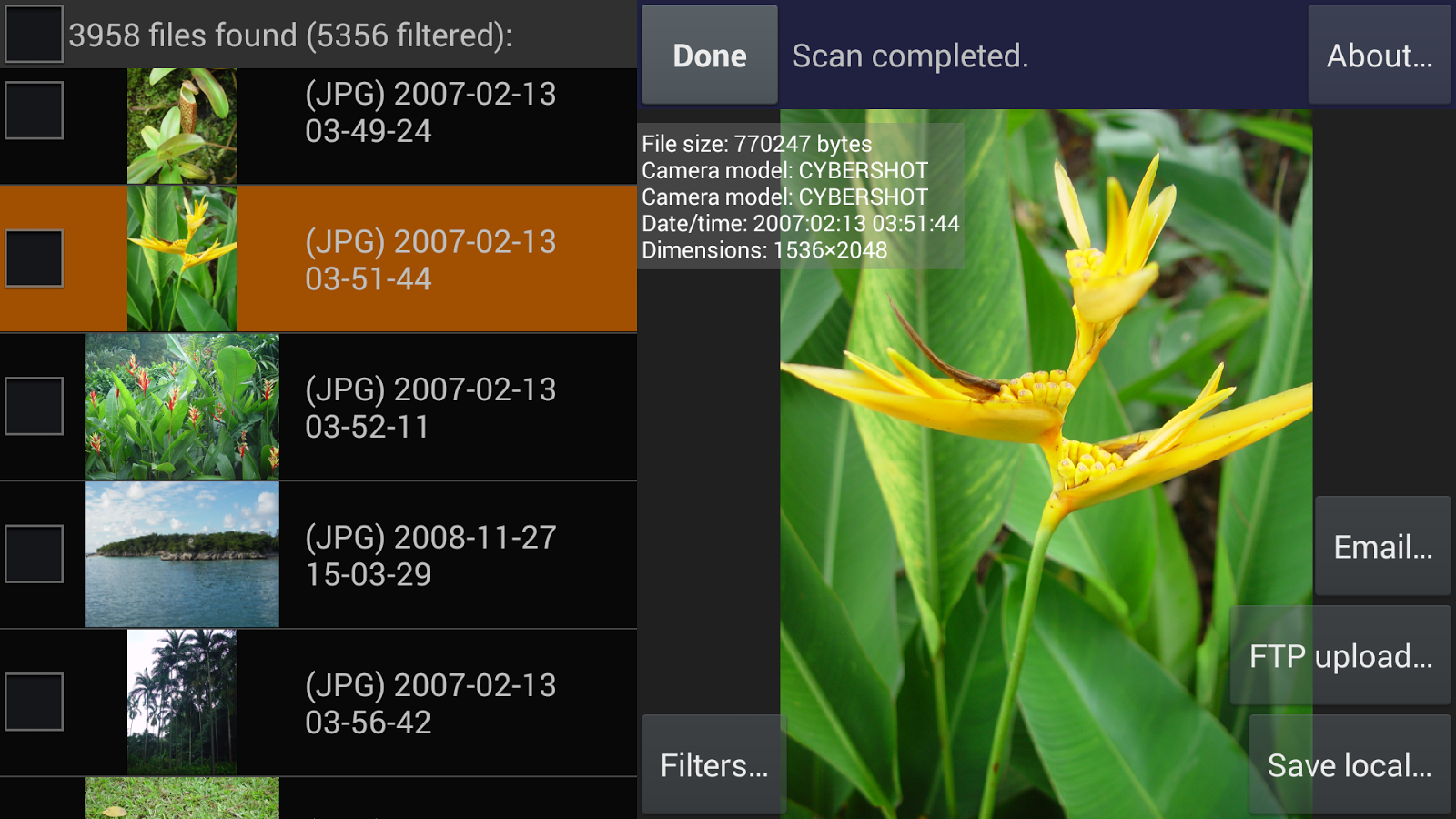 DiskDigger undelete (root) - screenshot