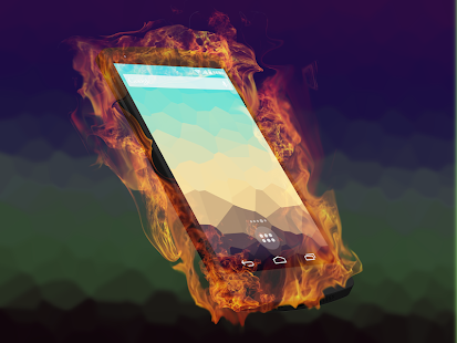 Burn Screen Fire Touch