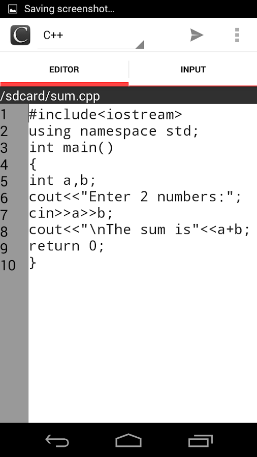   Online Compiler- 스크린샷 