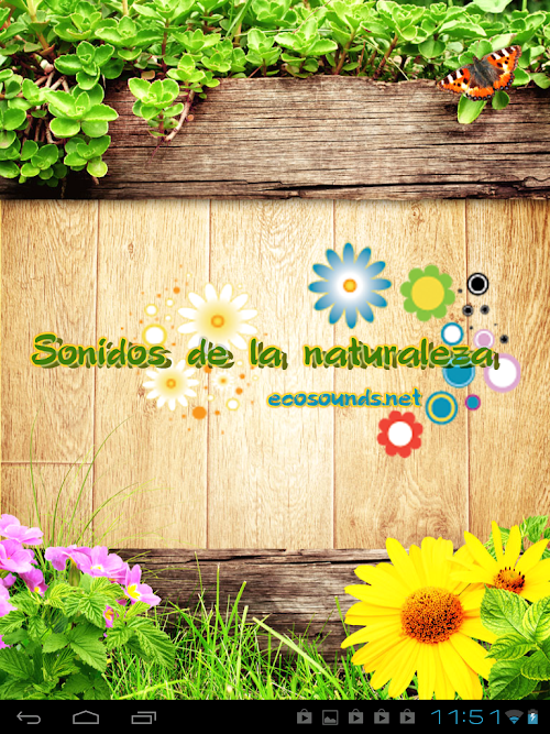 Captura de pantalla de la aplicacion Android Nature sounds - Ecosounds
