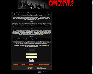 Gang Devils RPG