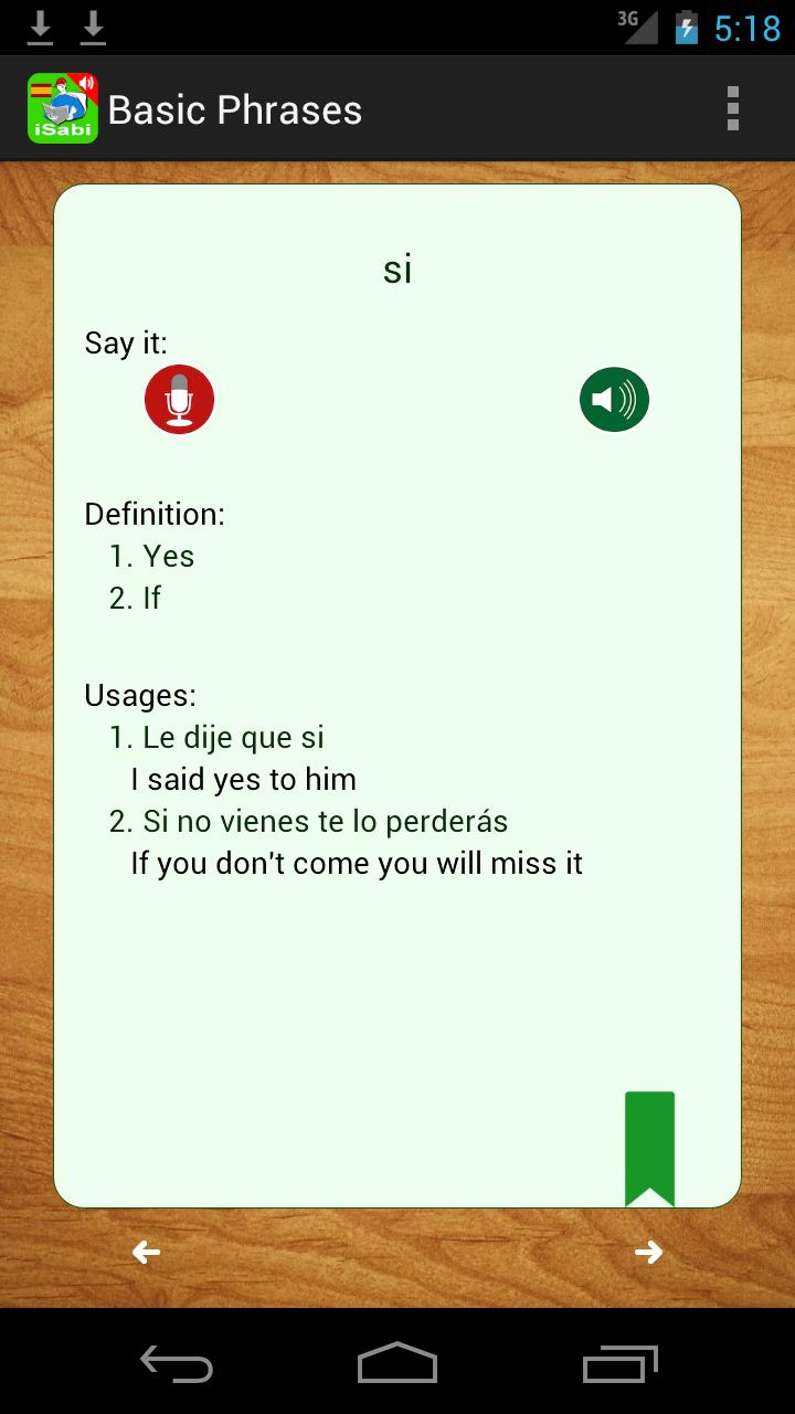 iSabi™ Spanish Screen 3