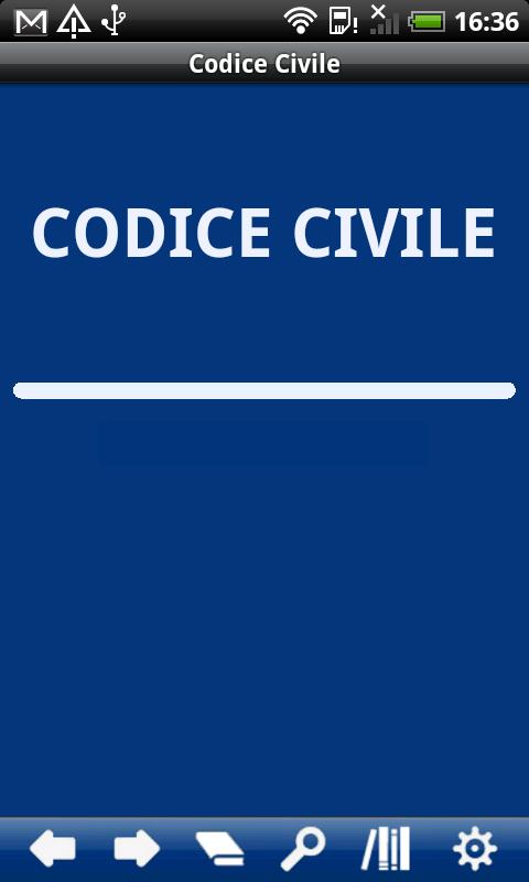 Italian Civil Code Screen 1