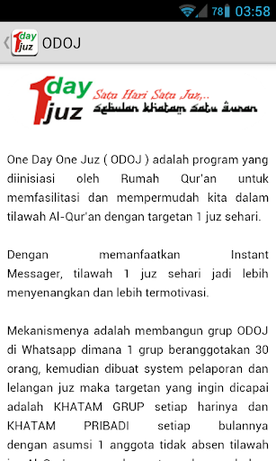 One Day One Juz ODOJ