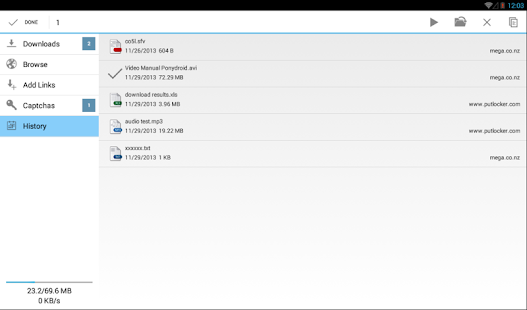 Ponydroid Download Manager - screenshot thumbnail