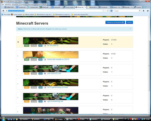 Minecraft Server List