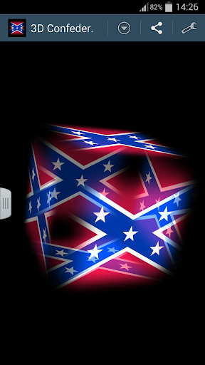 3D Confederate States Flag