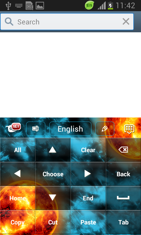 Galaxy Keyboard GO Theme - screenshot