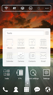 Sunset LINE Launcher Theme Screenshots 3