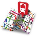 鉄道マップ 近畿/地下鉄 logo