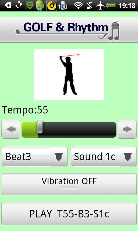 Android application ♪Golf & Rhythm♪ screenshort