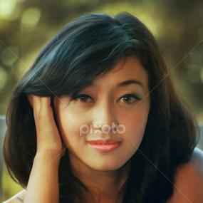 Grey Morning by Bli Cahaya - People Portraits of Women