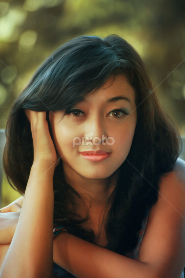 Grey Morning by Bli Cahaya - People Portraits of Women