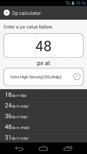 DP calculator