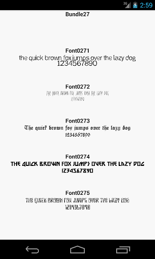 Fonts for FlipFont 27