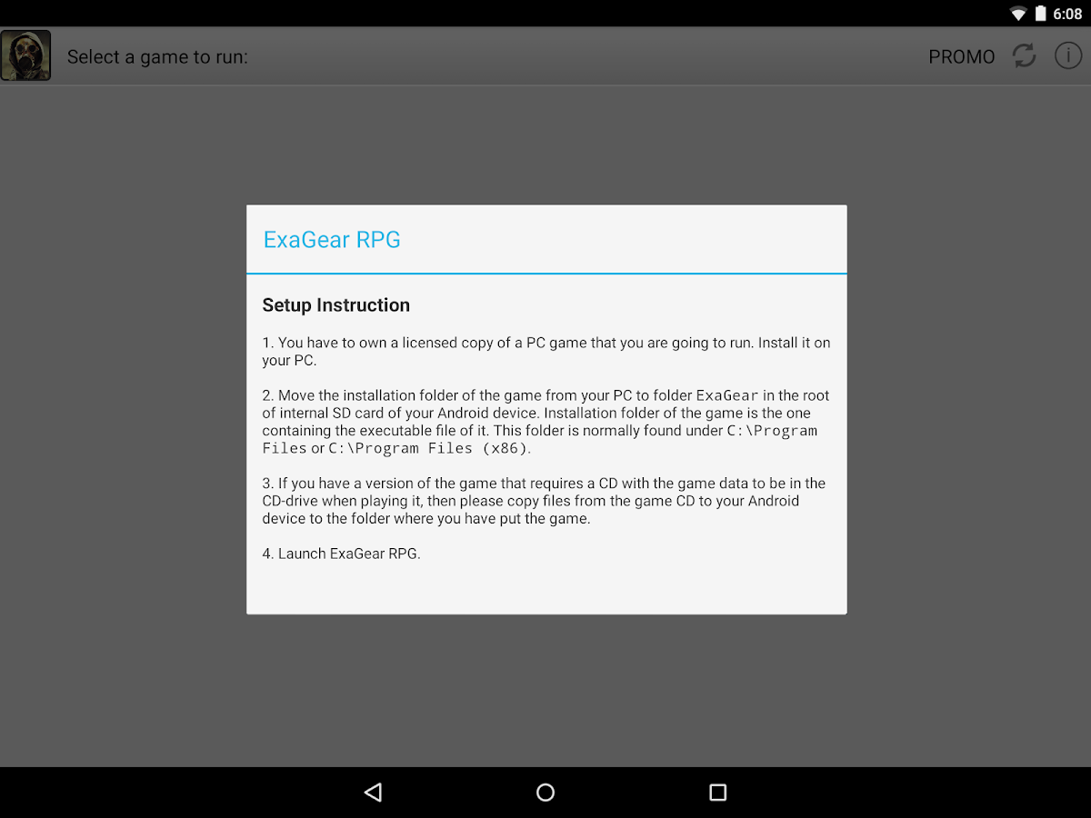   ExaGear RPG – Capture d'écran 