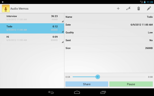 【免費生產應用App】Audio Memos-APP點子