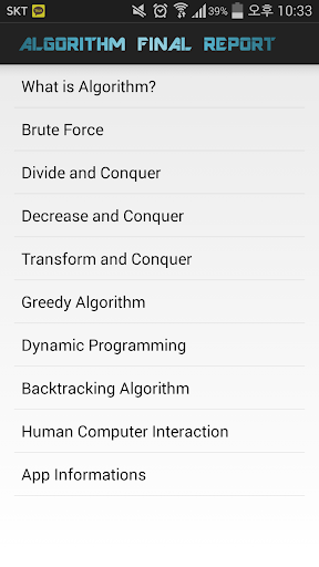 Algorithm Final Report