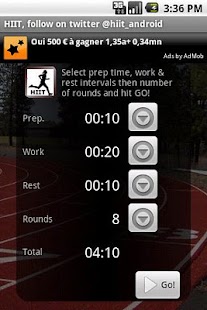 HIIT interval training timer