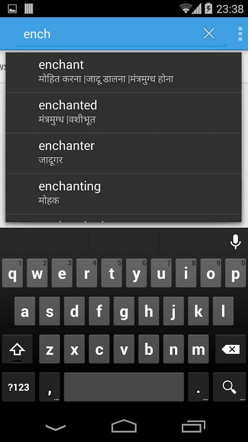 English to Hindi Dictionary - screenshot