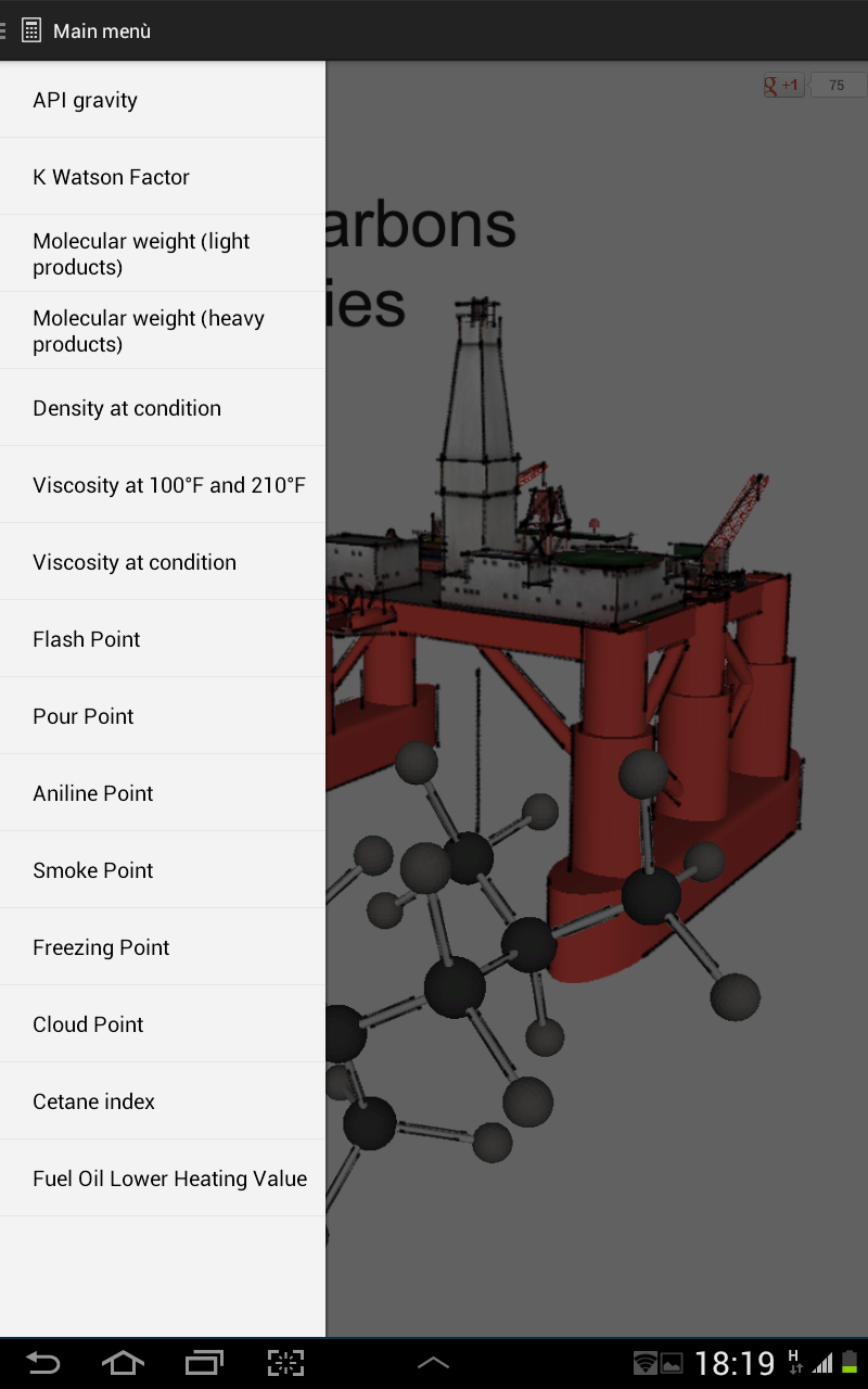 Hydrocarbons properties Screen 3
