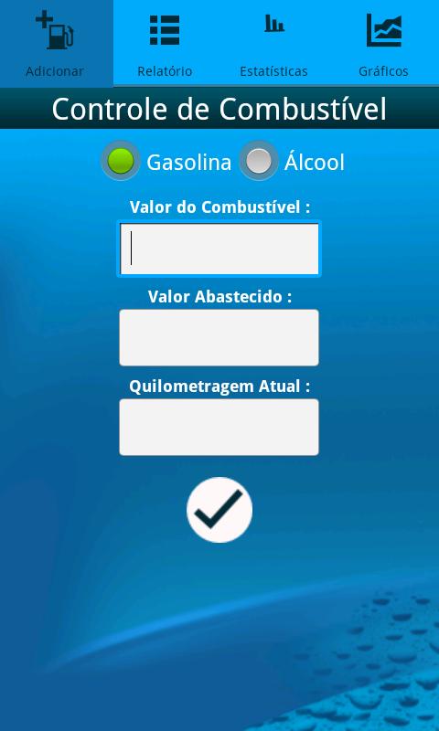 Android application Fuel Control Pro screenshort