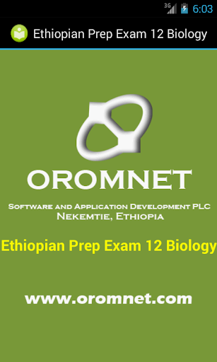 Biology Prep Exam Ethiopia G12