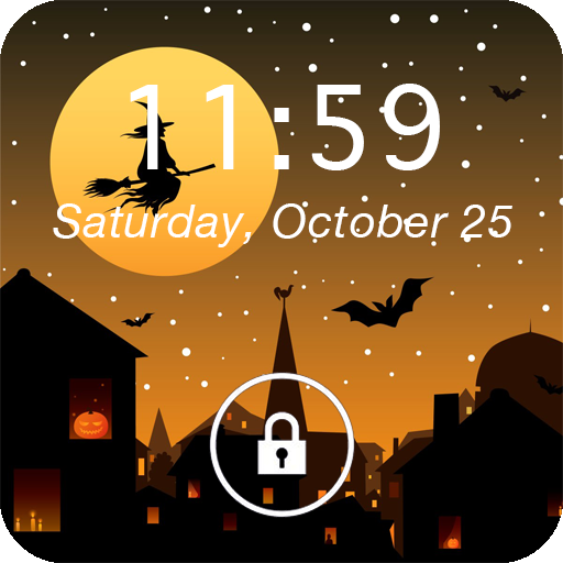 OS8 Halloween Lock LOGO-APP點子