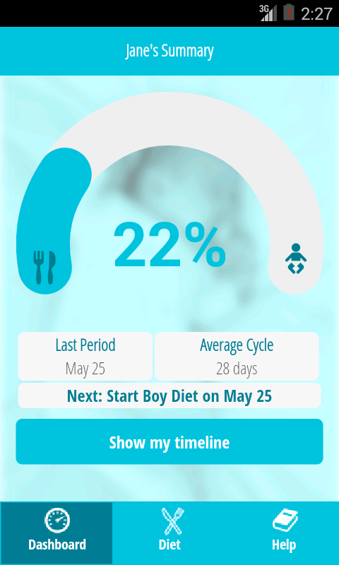 StorkDiet for Conceiving Boys Screen 1