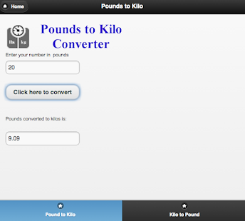 download Pounds to Kilograms Converter free