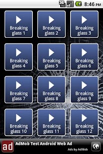 Breaking glass soundboard