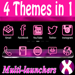 Pink Neon Complete 4 Themes